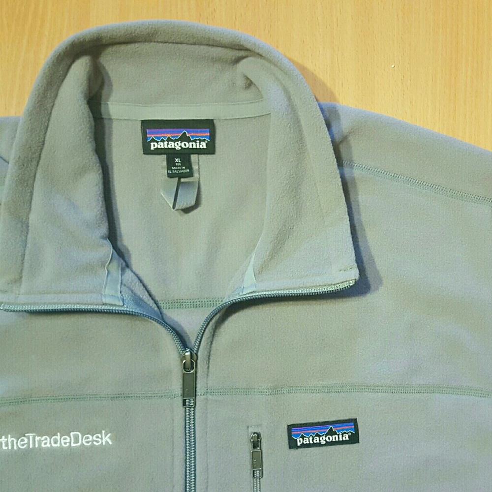 Patagonia Full Zip Fleece Men's XL Gray EUC